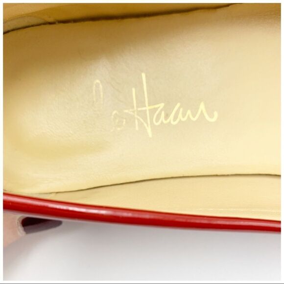Cole Haan Tali Lock Red Patent Leather Flats 8.5 Narrow - Picture 10 of 14